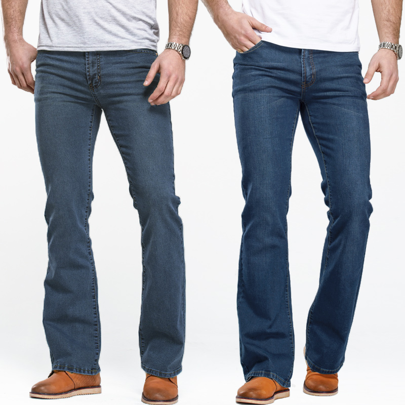 Levis Jeans 501 - メンズブーツカットジーンズわずかにフレアスリムフィットブルーブラックパンツデザイナークラシック男性ストレッチデニムパンツ