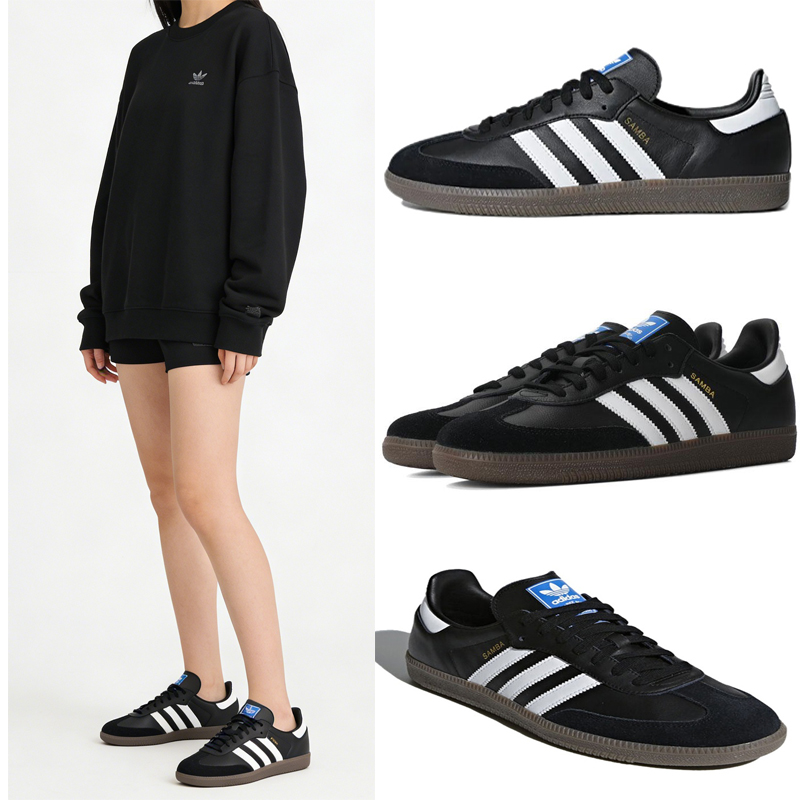 Adidas Shoes Samba - アディダス オリジナル サンバ OG ユニセックス男性女性ランニングシューズデザイナースニーカークッション性のある快適なカジュアルスケートウェア B75807