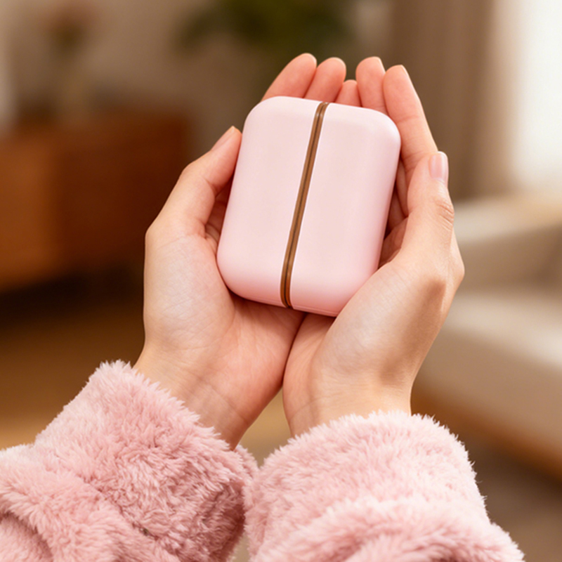 Hand Warmer Electric - 分離型ハンドウォーマー、磁気吸着式、LCDディスプレイ搭載で温度に依存しない加熱、1台から2台への切り替え可能