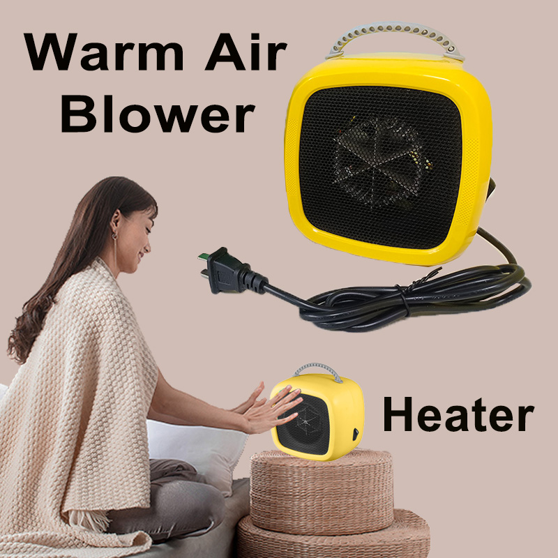 Hand Warmer Electric - ボタンスイッチ付き小型ヒーター,ミニファン,暖房,オフィス専用,冬