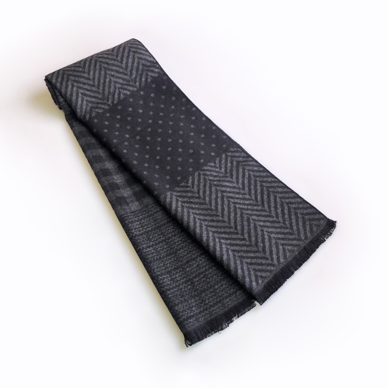 Wool Scarf Men - 男性用タッセル付きカシミヤスカーフ,クールなショール,暖かいスウェットシャツ,綿のスカーフ,カジュアルなデザイン,冬と秋のファッション