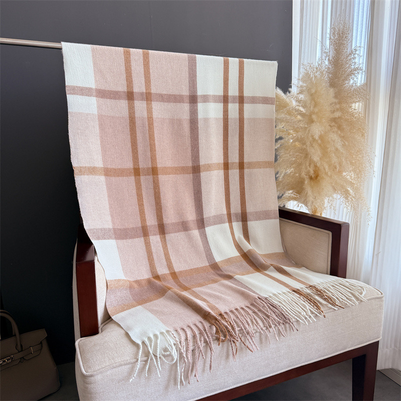女性用スコットランド風チェック柄イミテーションカシミヤショー - Cashmere Pashmina Wrap のレビューと価格