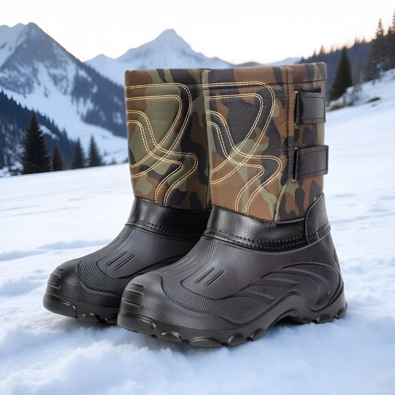 大型サイズのスノーブーツ、耐寒性と保温性に優れたメンズブーツ - Waterproof Winter Boot のレビューと価格