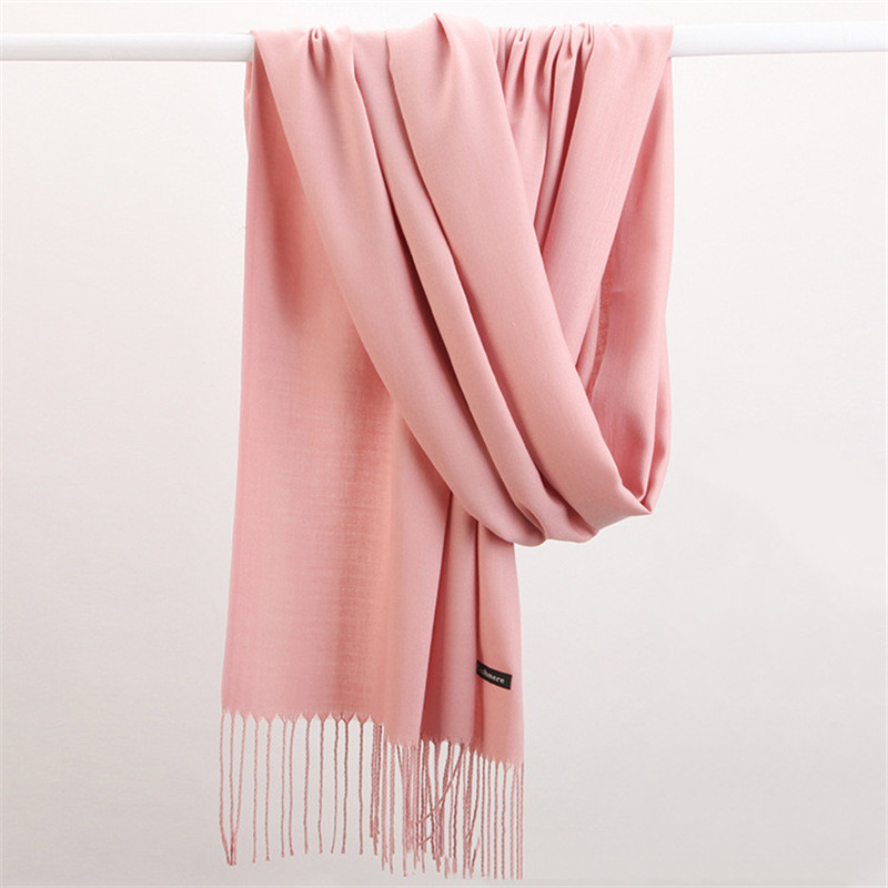 ファッションソリッドカラー 2023 女性スカーフ冬ヒジャー - Shawl Wrap Winter のレビューと価格
