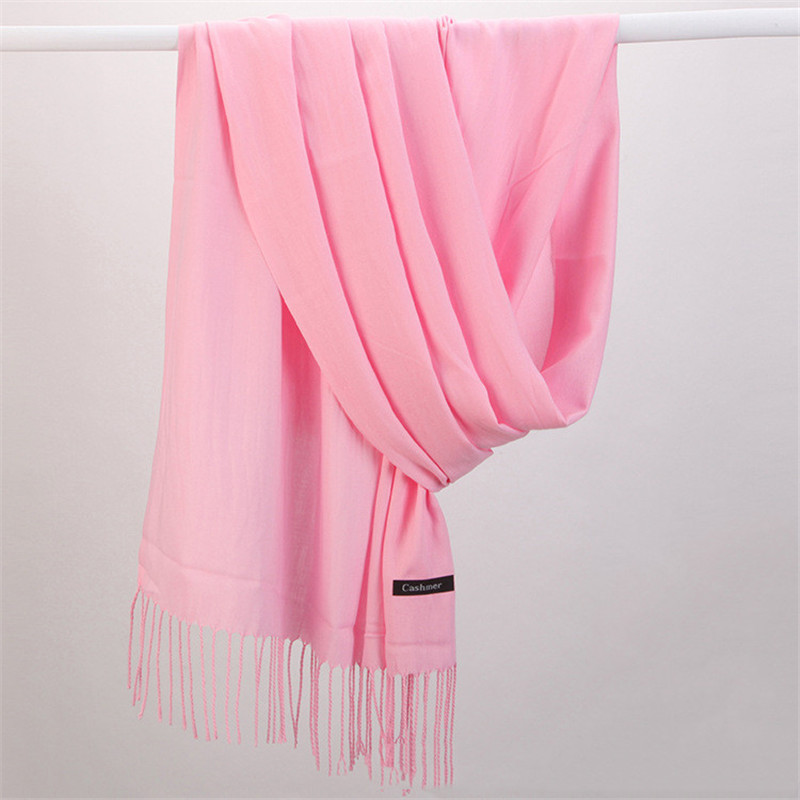 ファッションソリッドカラー 2023 女性スカーフ冬ヒジャー - Shawl Wrap Winter のレビューと価格
