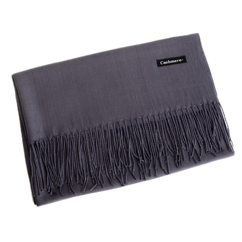 多目的模造カシミヤスカーフ起毛無地肥厚スカーフロングスカーフ - Shawl Wrap Winter のレビューと価格