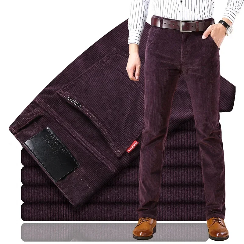 2025年春秋メンズコーデュロイカジュアルパンツストレートレ - Corduroy Pant Warm のレビューと価格