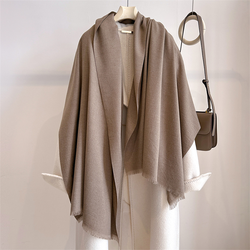 高級冬カシミヤスカーフ レディース 無地 ハンカチ 暖かいパ - Cashmere Pashmina Wrap のレビューと価格