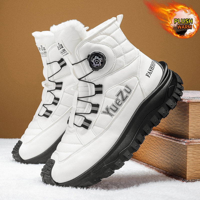ビッグサイズメンズウィンタースノーブーツハイトップフリース裏 - Waterproof Winter Boot のレビューと価格