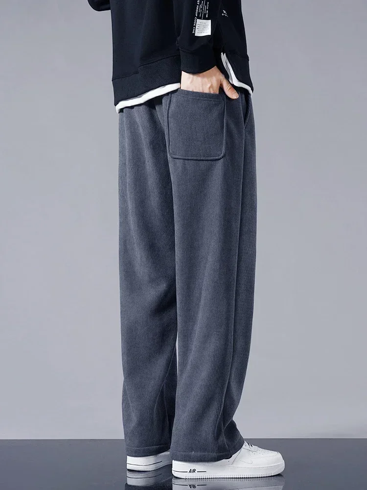 冬厚く暖かいコーデュロイスウェットパンツ男性フリースライナー - Corduroy Pant Warm のレビューと価格