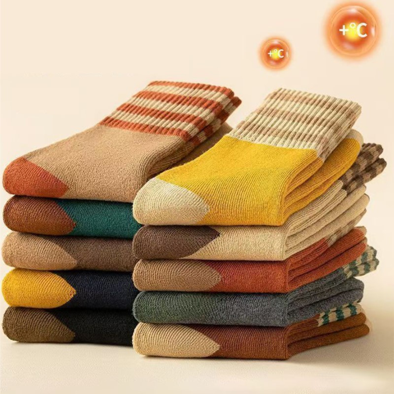 厚手のミッドチューブソックス,レトロ,ソフト,フリース,日本 - Thermal Sock Wool のレビューと価格