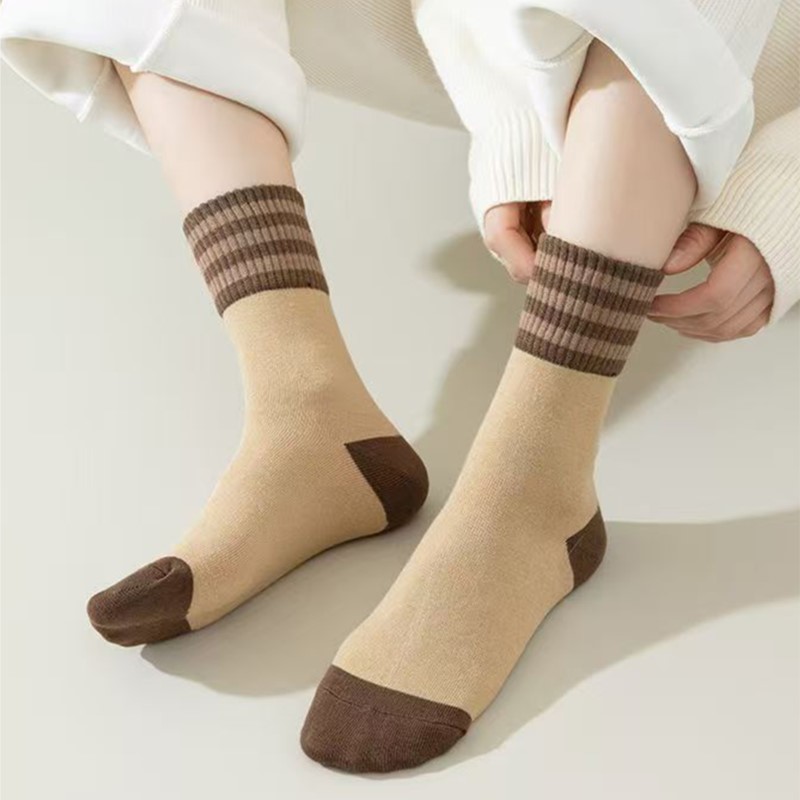 厚手のミッドチューブソックス,レトロ,ソフト,フリース,日本 - Thermal Sock Wool のレビューと価格