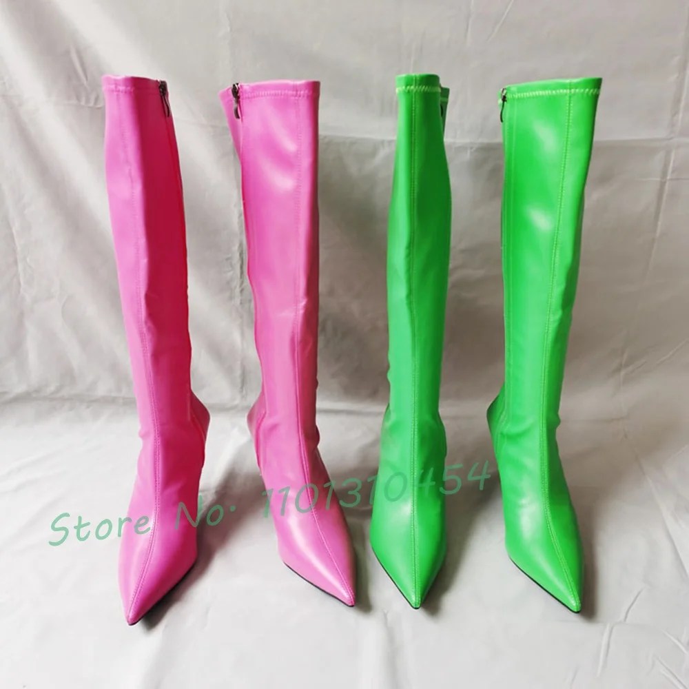 女性のための非常に先のとがったニーハイブーツ,セクシーなロン - Waterproof Winter Boot のレビューと価格